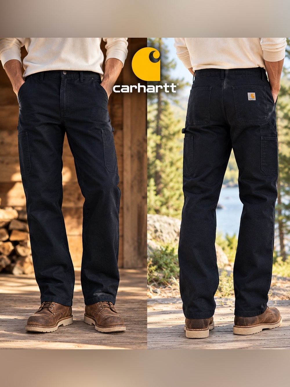 NWT Carhartt B11 Washed Duck Work Dungaree Pants MDT 36x30